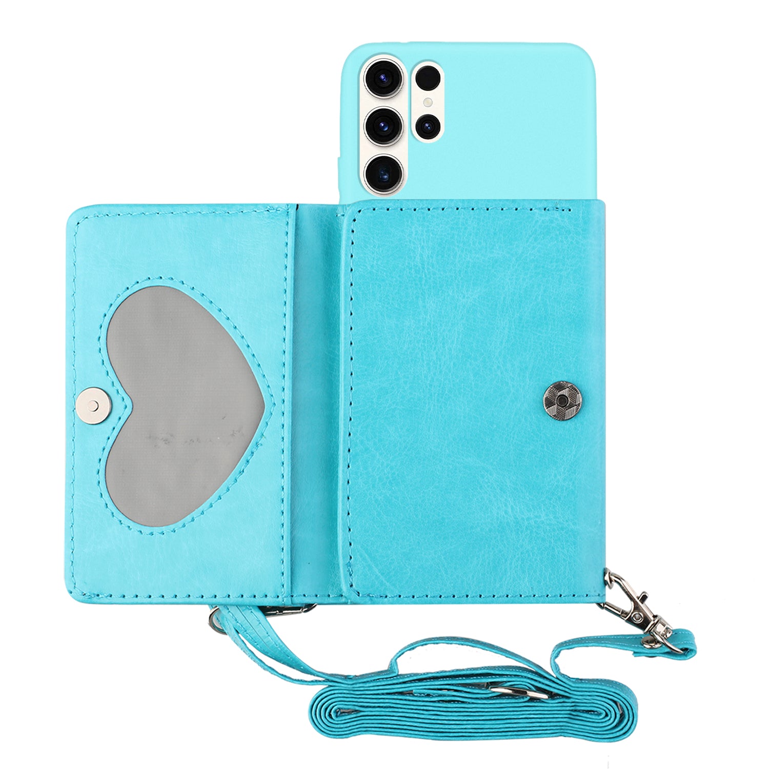 For Samsung Galaxy S23 Ultra Phone Case PU Leather Wallet Stand Shockproof Cover with Shoulder Strap For Samsung Galaxy S23 Ultra Phone Case PU Leather Wallet Stand Shockproof Cover with Shoulder Strap
